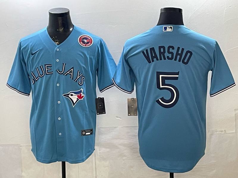 Men 2026 Toronto Blue Jays #5 Varsho Light Blue Game Nike MLB Jersey 2026001->toronto blue jays->MLB Jersey